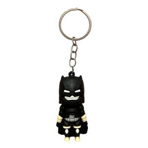 Batman Rubber Silver Keychain